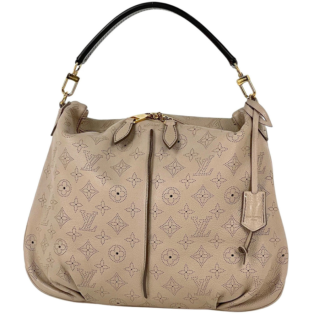 Louis Vuitton Selene Shoulder Bag Monogram Mahina Sable Beige Cream